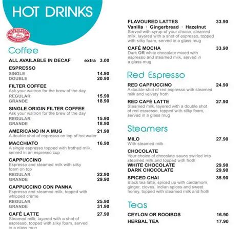 dulce cafe menu